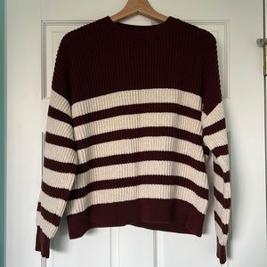 Treasure & Bond Striped Cotton Sweater